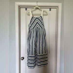 Cottage core boho style striped dress